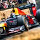 A Redbull drives on the Hillclimb during the Festival of Speed