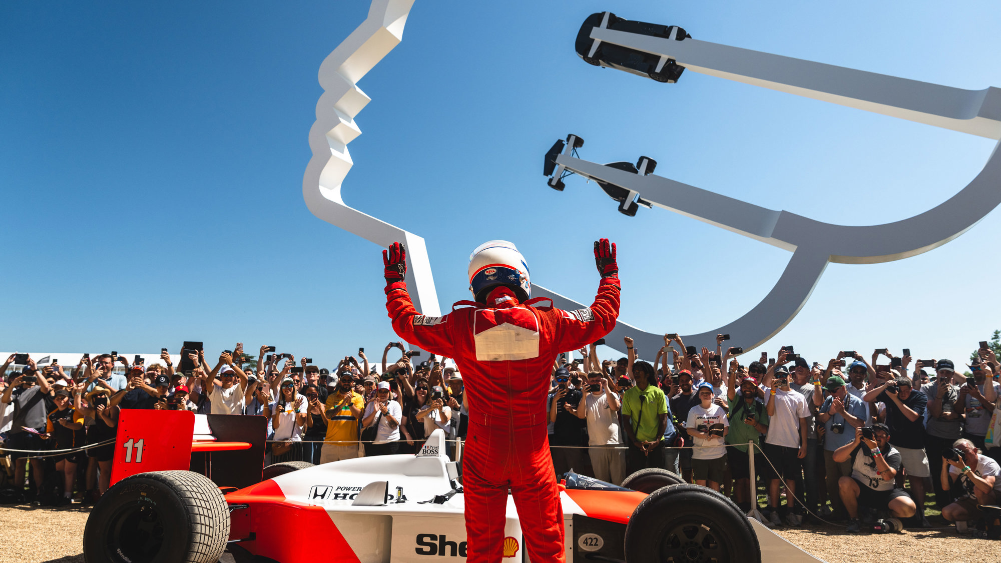Alain Prost at the 2025 Festival of Speed. Ph. by Jordan Butters. 