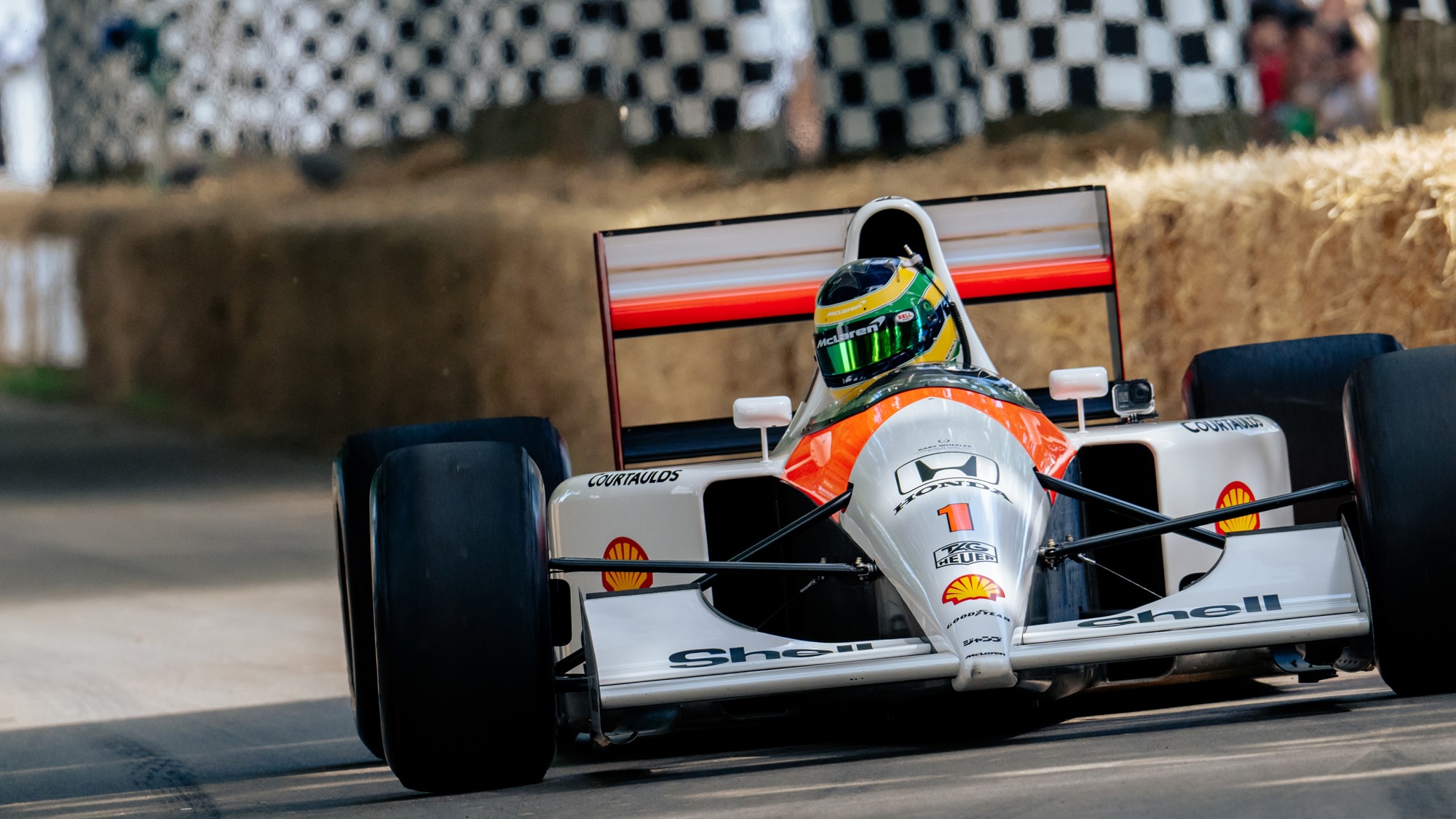Bruno Senna drives the McLaren MP4-6 at the 2024 Festival of Speed. Ph. by Jayson Fong..jpg