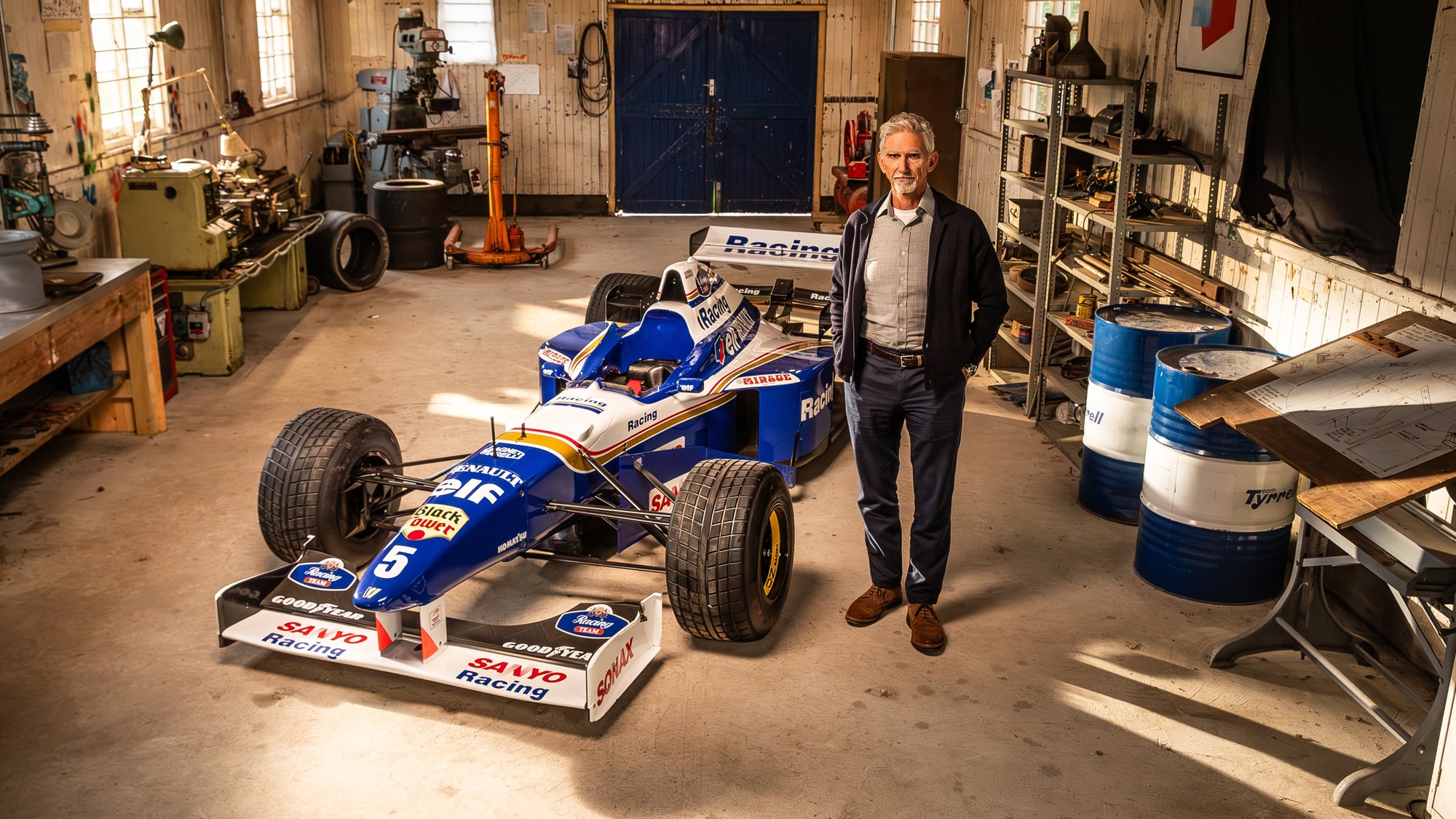 Goodwood Tyrrell Shed Damon Hill. Ph. by Goodwood..JPG