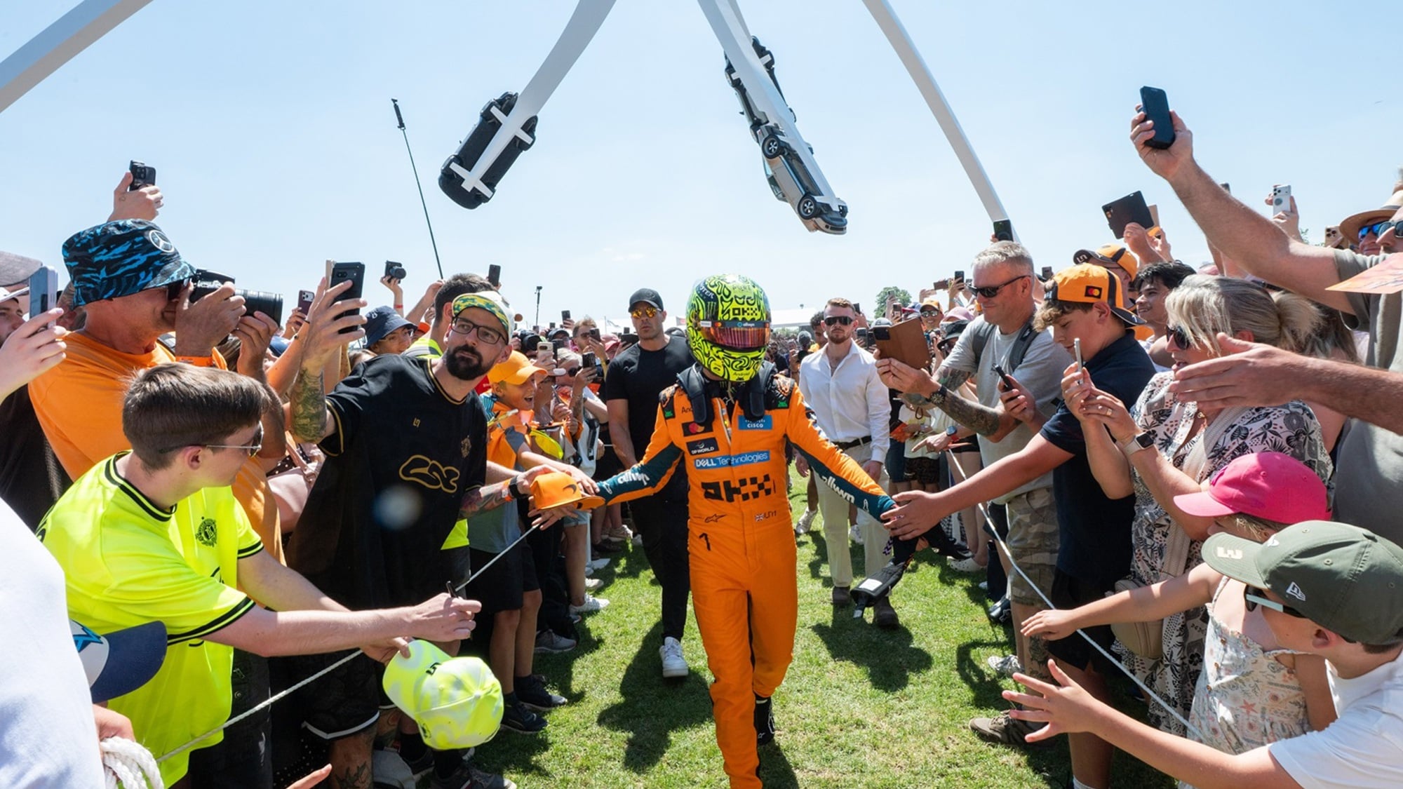 Current Formula 1 World Champion Lando Norris at the 2026 Festival of Speed. Ph. by PA Media (1).JPG